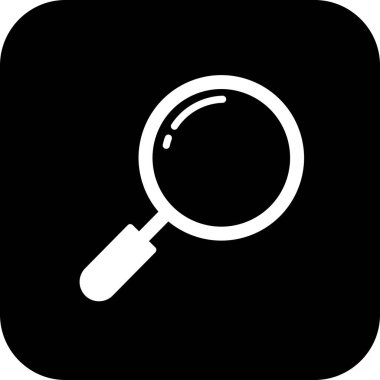 Soyut arkaplanda arama simgesi izole edildi