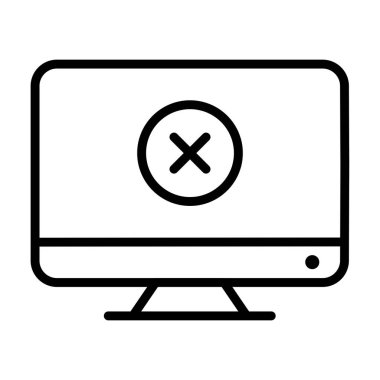 Lcd simgesi soyut arkaplanda izole edildi