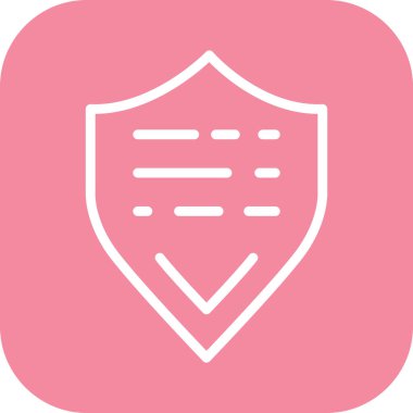 Kalkan simgesi soyut arkaplanda izole edildi