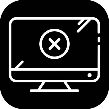 Lcd simgesi soyut arkaplanda izole edildi