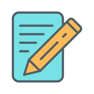  Soyut arkaplanda belge simgesi izole edildi