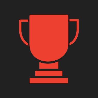 Kupa kazananı simgesi soyut arkaplanda izole