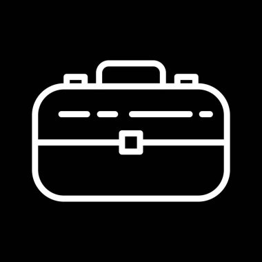 Evrak çantası simgesi soyut arkaplanda izole edildi