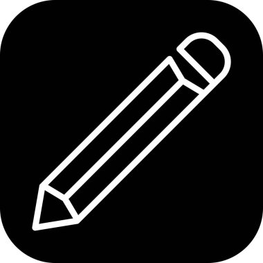 Soyut arkaplanda kalem simgesi izole edildi