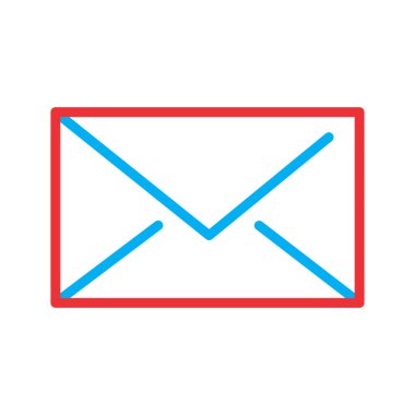 Soyut arkaplanda mesaj simgesi izole edildi