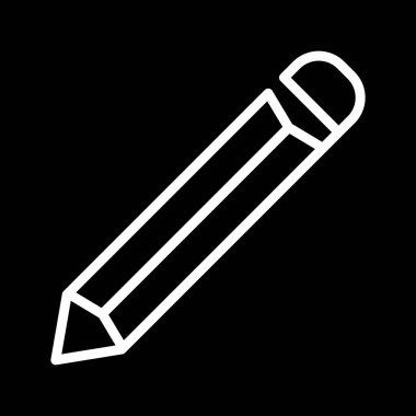 Soyut arkaplanda kalem simgesi izole edildi