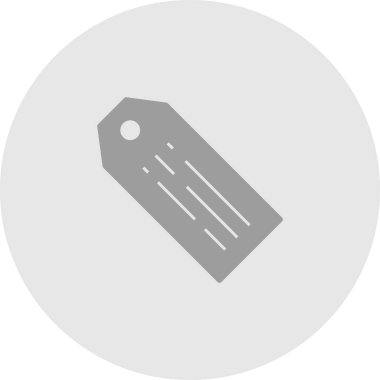 Soyut arkaplanda etiket simgesi izole edildi