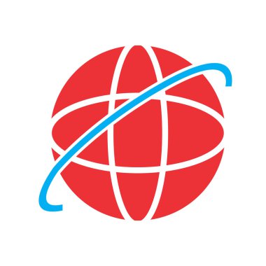 soyut arkaplanda internet simgesi izole edildi