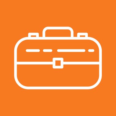 Evrak çantası simgesi soyut arkaplanda izole edildi