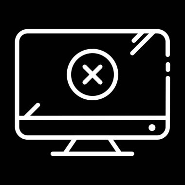 Lcd simgesi soyut arkaplanda izole edildi