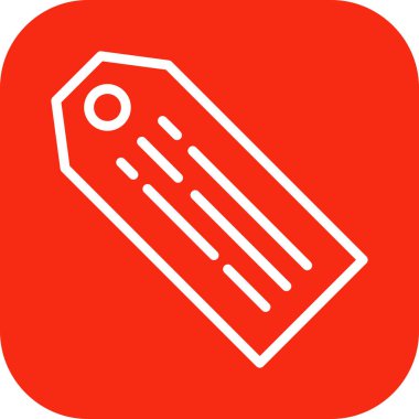 Soyut arkaplanda etiket simgesi izole edildi