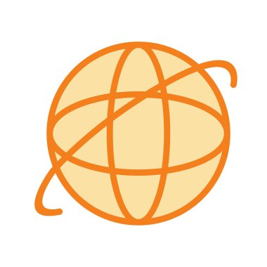 soyut arkaplanda internet simgesi izole edildi