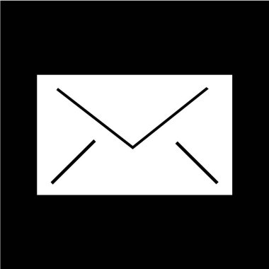 Soyut arkaplanda mesaj simgesi izole edildi