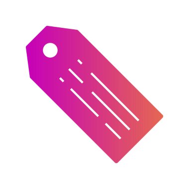 Soyut arkaplanda etiket simgesi izole edildi