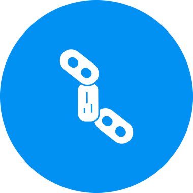 Bağlantı simgesi soyut arkaplanda izole edildi