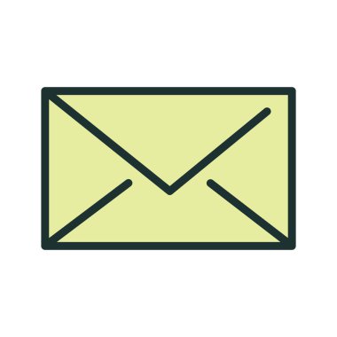 Soyut arkaplanda mesaj simgesi izole edildi