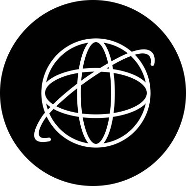 soyut arkaplanda internet simgesi izole edildi