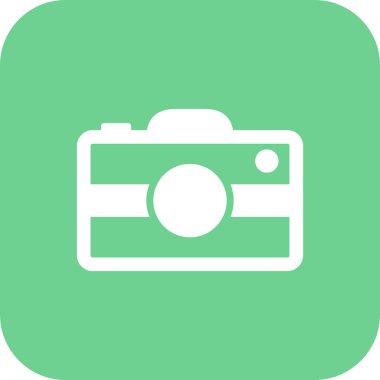 Kamera simgesi soyut arkaplanda izole edildi