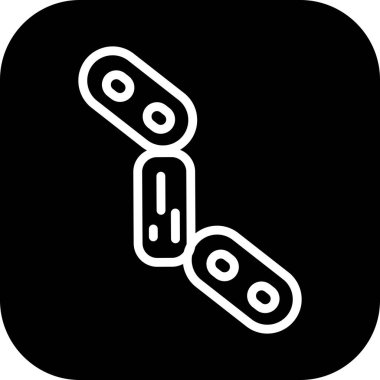 Bağlantı simgesi soyut arkaplanda izole edildi