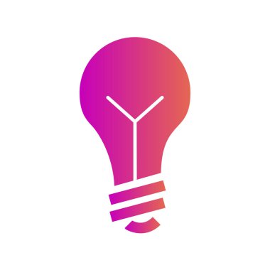 Soyut arkaplanda ampul simgesi izole edildi