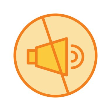 Soyut arkaplanda sessiz simge izole edildi