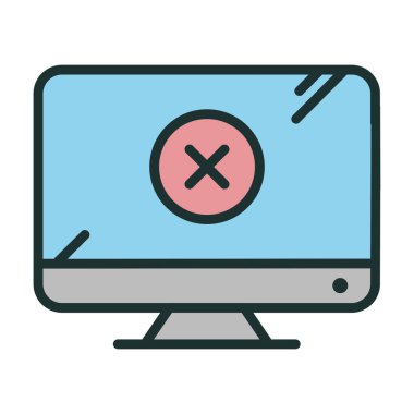 Lcd simgesi soyut arkaplanda izole edildi