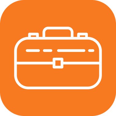 Evrak çantası simgesi soyut arkaplanda izole edildi