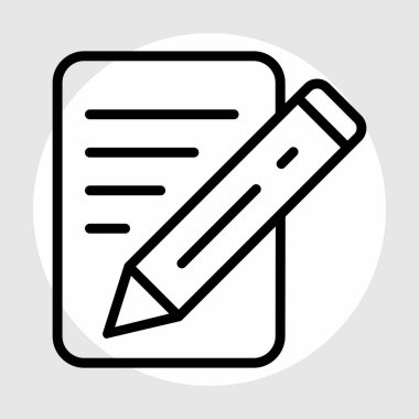  Soyut arkaplanda belge simgesi izole edildi