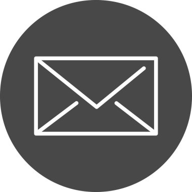 Soyut arkaplanda mesaj simgesi izole edildi