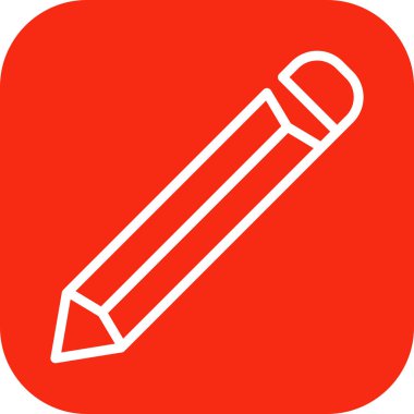 Soyut arkaplanda kalem simgesi izole edildi