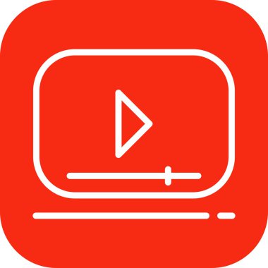  Soyut arkaplanda çokluortam simgesi izole edildi