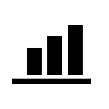 Soyut arkaplanda sunum simgesi izole edildi