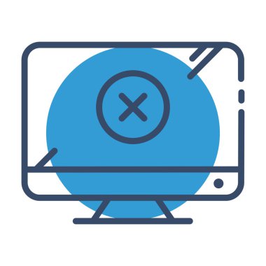 Lcd simgesi soyut arkaplanda izole edildi