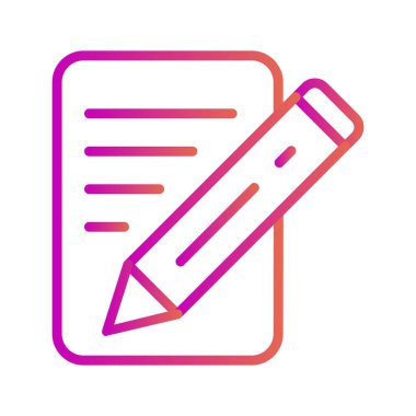  Soyut arkaplanda belge simgesi izole edildi