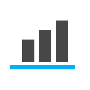 Soyut arkaplanda sunum simgesi izole edildi