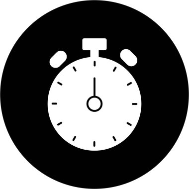  Soyut arkaplanda alarm simgesi izole edildi