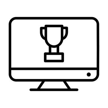 Önde gelen ödül simgesi soyut arkaplanda izole edildi