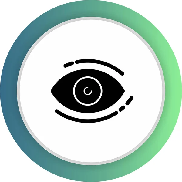 Augensymbol isoliert auf abstraktem Hintergrund — Stockvektor