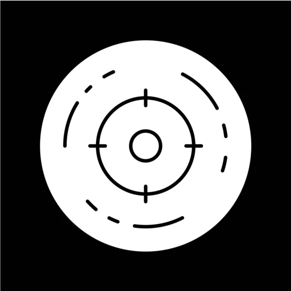 Mål ikon isolerad på abstrakt bakgrund — Stock vektor