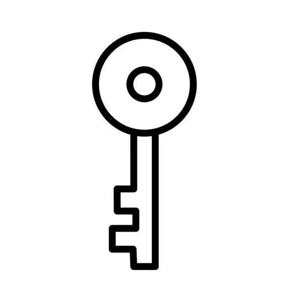 Ikona klucza odizolowana na abstrakcyjnym tle — Wektor stockowy