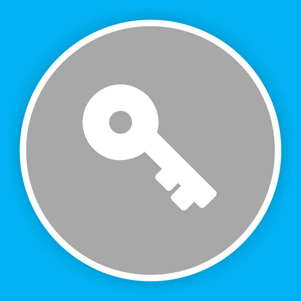 Ikona klíče izolovaná na abstraktním pozadí — Stockový vektor