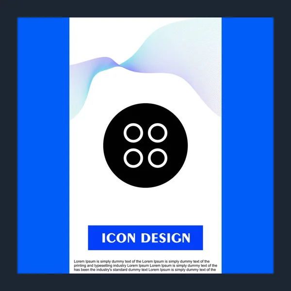 Ikona aplikace izolovaná na abstraktním pozadí — Stockový vektor