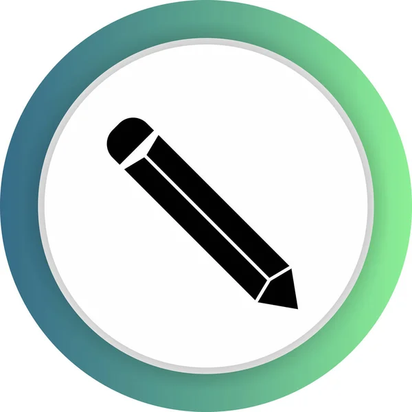 Ceruza ikon elszigetelt elvont háttér — Stock Vector