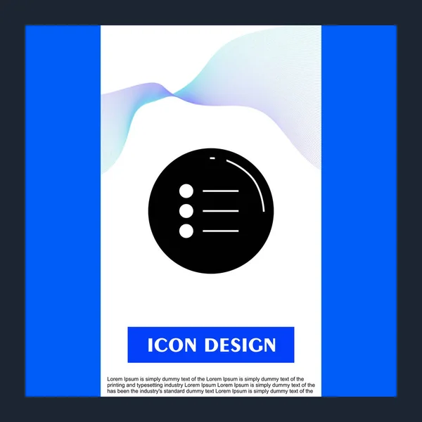 Menu icoon geïsoleerd op abstracte achtergrond — Stockvector
