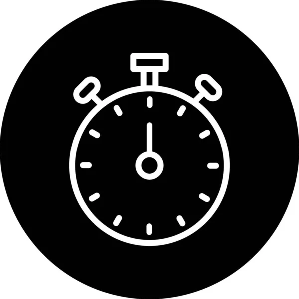 Icono de alarma aislado sobre fondo abstracto — Vector de stock