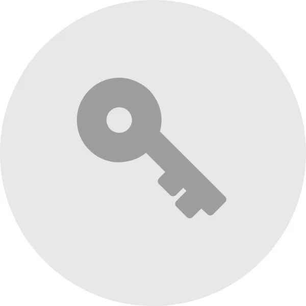Ikona klíče izolovaná na abstraktním pozadí — Stockový vektor