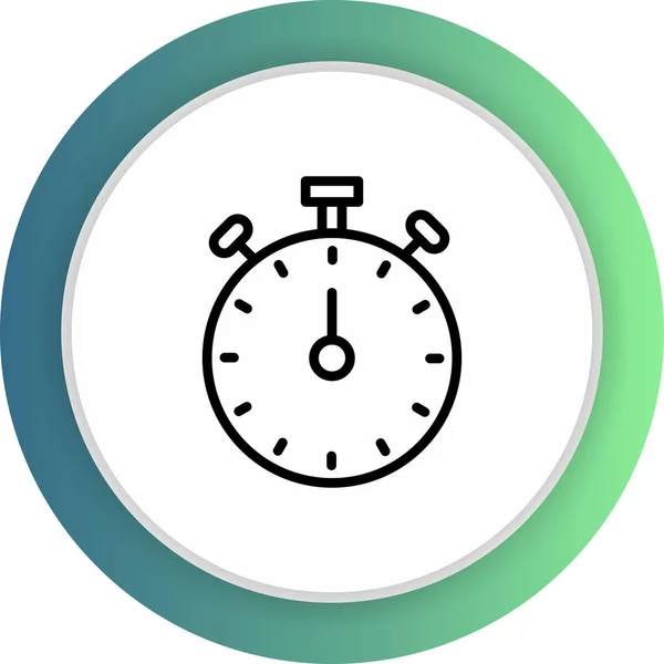 Icono de alarma aislado sobre fondo abstracto — Vector de stock