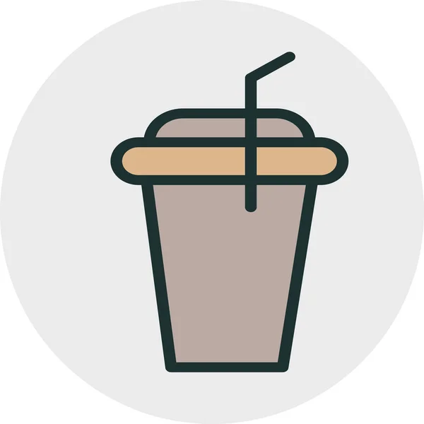 Icono de bebida aislado sobre fondo abstracto — Vector de stock