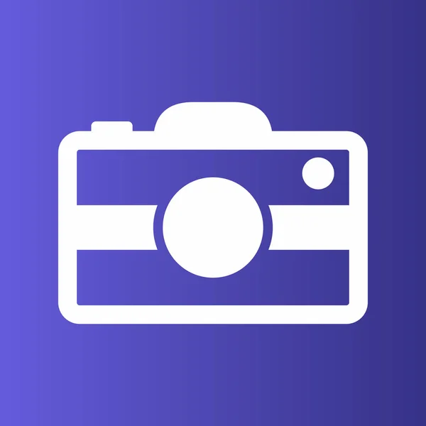 Camera pictogram geïsoleerd op abstracte achtergrond — Stockvector