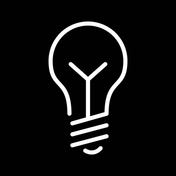 Icône ampoule isolée sur fond abstrait — Image vectorielle